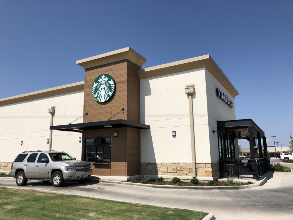 Exterior of Starbucks - Lubbock, TX